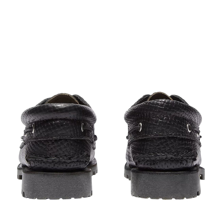 Mocassino Uomo Authentic 3-Eye Lug Handsewn Nero retro