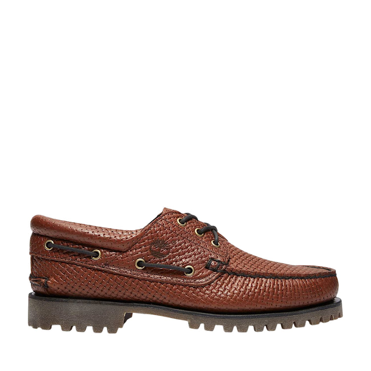 Mocassino Uomo Authentic 3-Eye Lug Handsewn Marrone