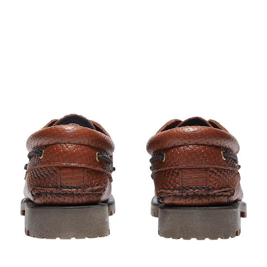 Mocassino Uomo Authentic 3-Eye Lug Handsewn Marrone retro