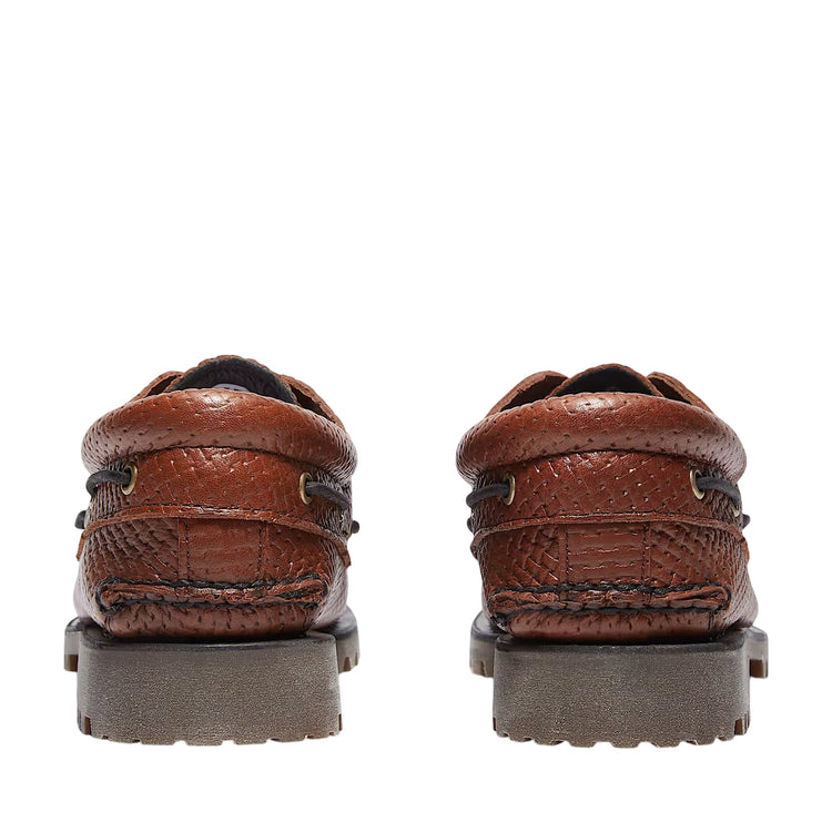 Mocassino Uomo Authentic 3-Eye Lug Handsewn Marrone retro