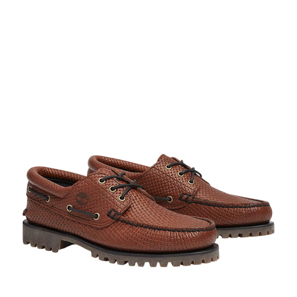 Mocassino Uomo Authentic 3-Eye Lug Handsewn Marrone