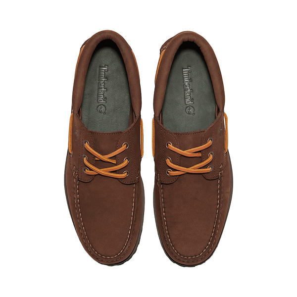 Scarpa da barca Uomo Authentic 3-Eye Lug Handsewn marrone