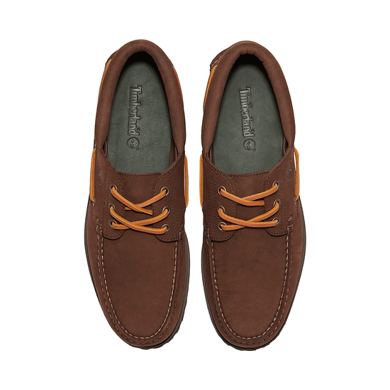 Scarpa da barca Uomo Authentic 3-Eye Lug Handsewn marrone