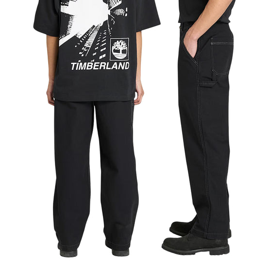 Pantaloni All Gender in cotone Olona Neri