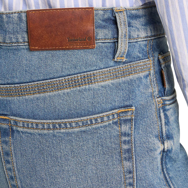 Pantaloni in denim a gamba dritta da donna