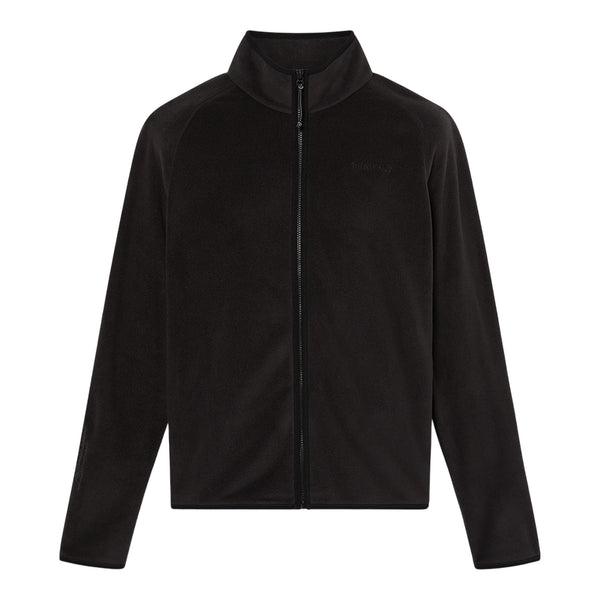 Giacca Uomo in pile nero con zip