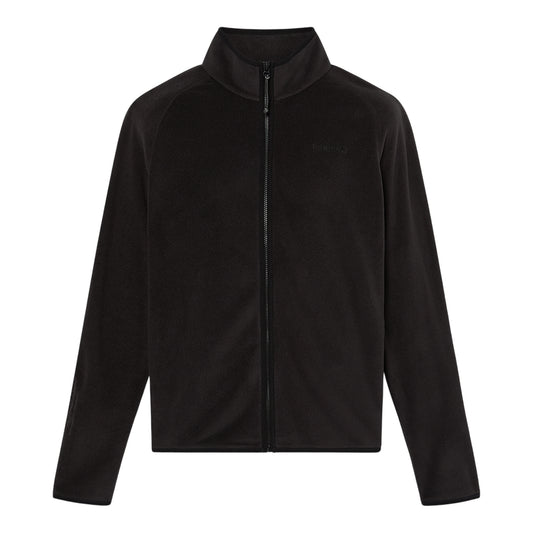 Giacca Uomo in pile nero con zip