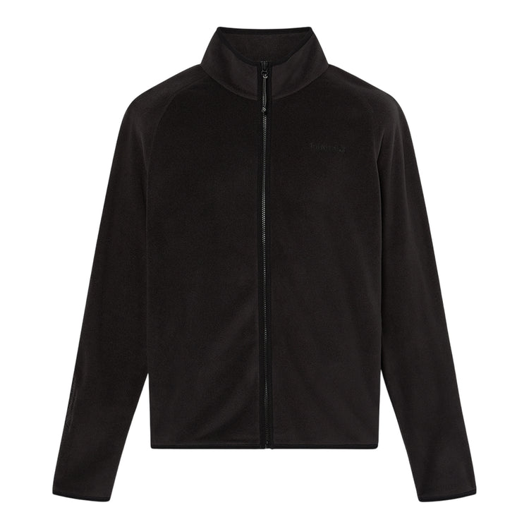 Giacca Uomo in pile nero con zip