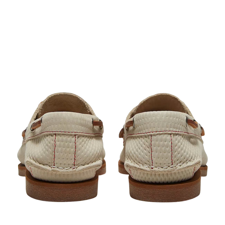 Scarpe da barca da donna in beige chiaro