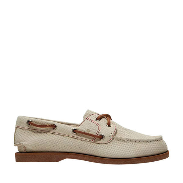Scarpe da barca da donna in beige chiaro
