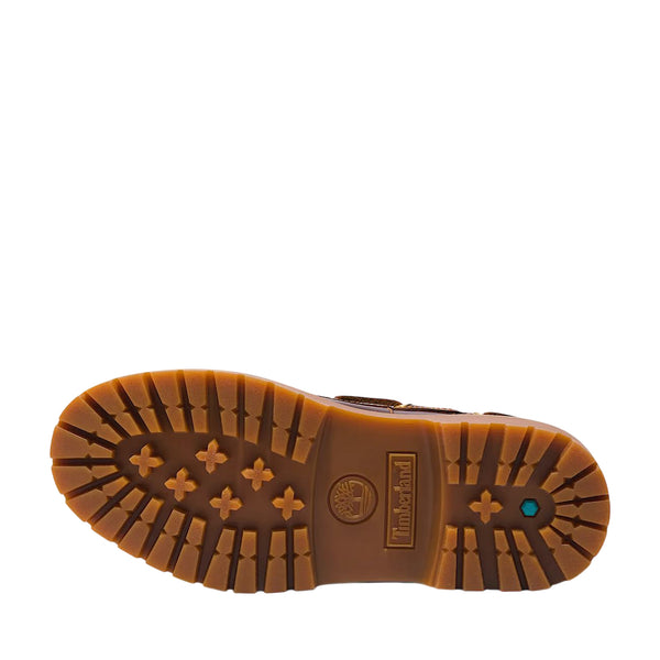 Scarpe da barca Donna con Plateau Stone Street marrone scuro suola