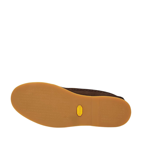 Scarpa da Barca Uomo Crafted in pelle scamosciata marrone scuro suola