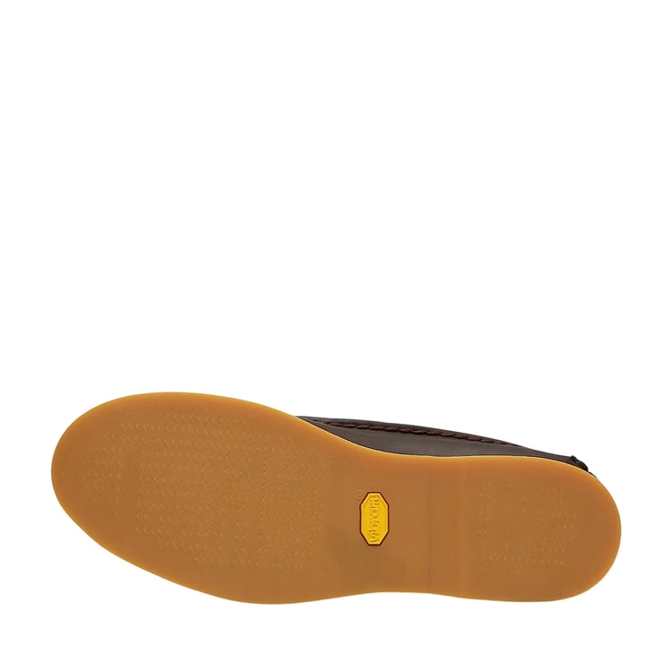 Scarpa da Barca Uomo Crafted in pelle marrone scuro suola