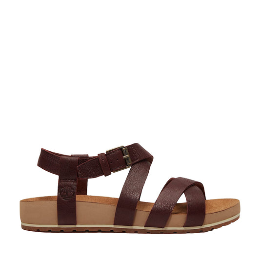 Sandalo Donna Malibu Waves con intrecci Bordeaux