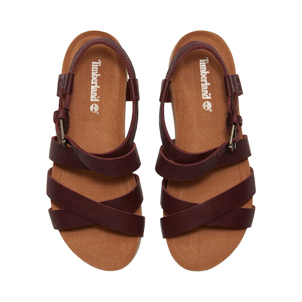 Sandalo Donna Malibu Waves con intrecci Bordeaux