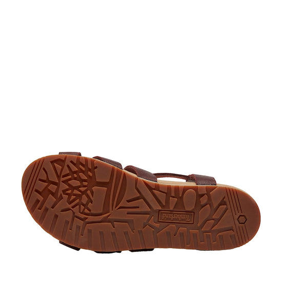 Sandalo Donna Malibu Waves con intrecci Bordeaux suola