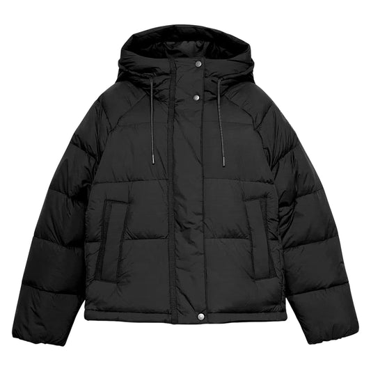 Piumino Donna in piuma riciclata Nero