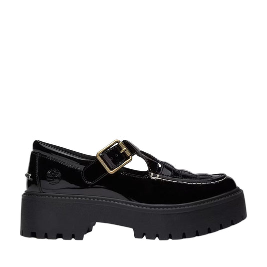 Scarpe Donna con Plateau e Fibbia Stone Street Nero