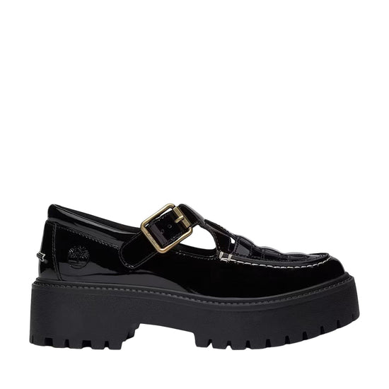 Scarpe Donna con Plateau e Fibbia Stone Street Nero