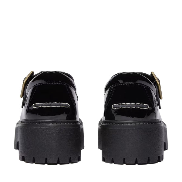 Scarpe Donna con Plateau e Fibbia Stone Street Nero retro