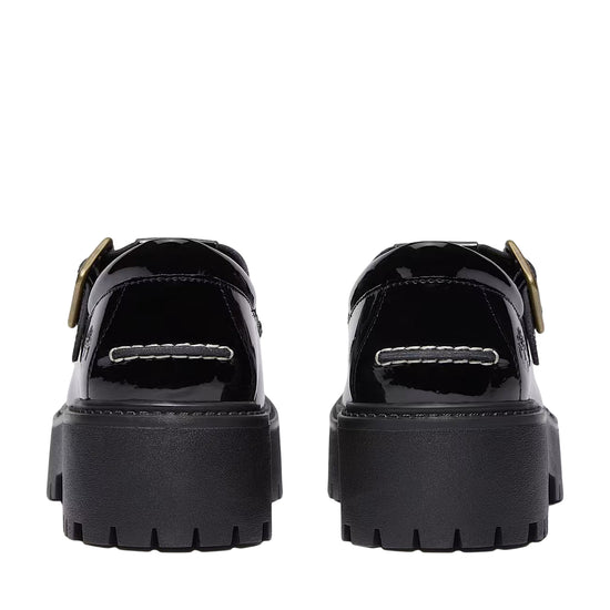 Scarpe Donna con Plateau e Fibbia Stone Street Nero retro