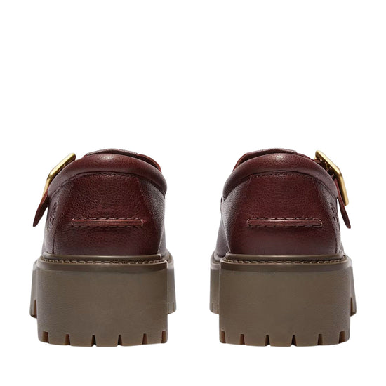 Scarpe Donna con Plateau e Fibbia Stone Street Bordeaux retro
