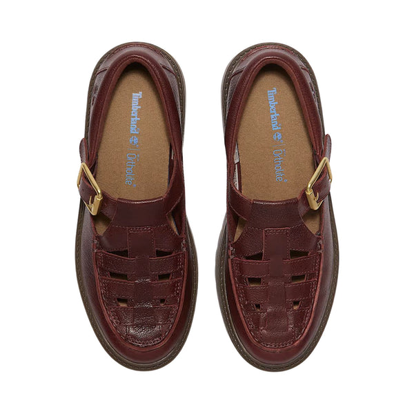 Scarpe Donna con Plateau e Fibbia Stone Street Bordeaux