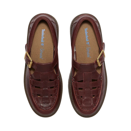 Scarpe Donna con Plateau e Fibbia Stone Street Bordeaux