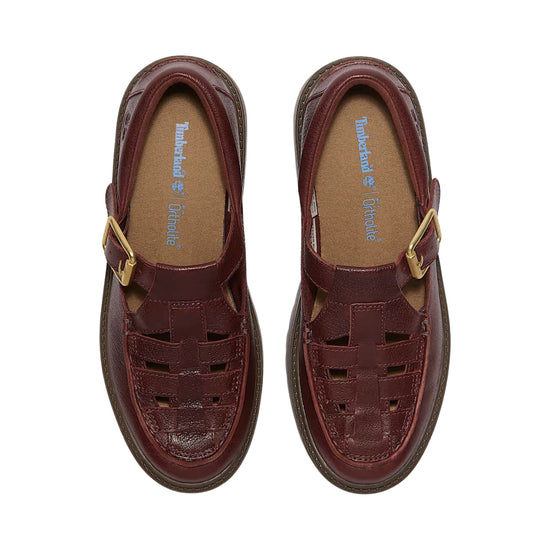 Scarpe Donna con Plateau e Fibbia Stone Street Bordeaux