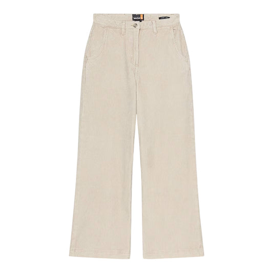 Pantaloni Donna in velluto a coste Délavé Beige