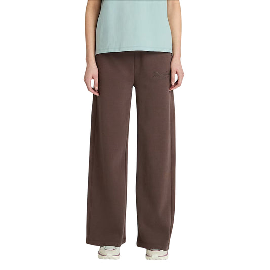 Pantaloni a palazzo Donna Lush Comfort Marrone modella frontale