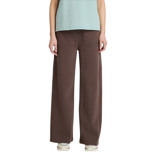 Pantaloni a palazzo Donna Lush Comfort Marrone modella frontale