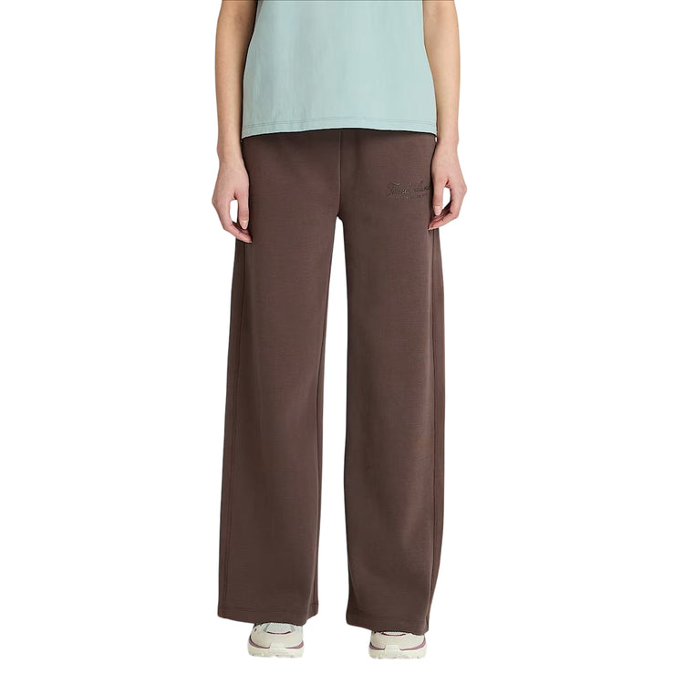 Pantaloni a palazzo Donna Lush Comfort Marrone modella frontale