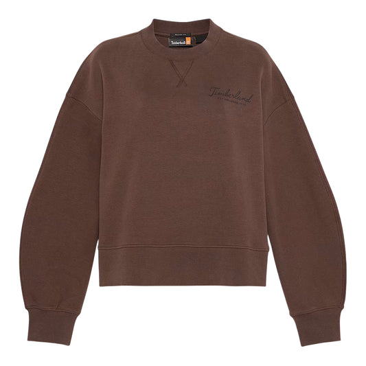 Felpa Donna Girocollo Lush Comfort Marrone