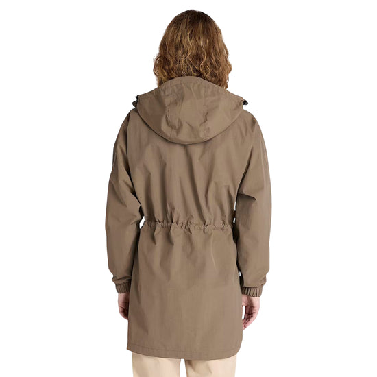 Parka Donna impermeabile Winnick Marrone modella retro