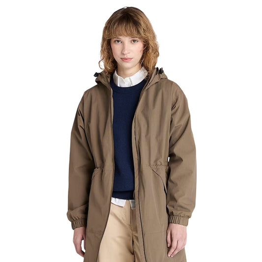 Parka Donna impermeabile Winnick Marrone modella frontale