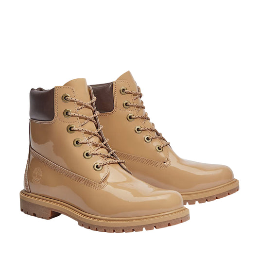 Stivali Donna impermeabili 6-Inch Beige lucido