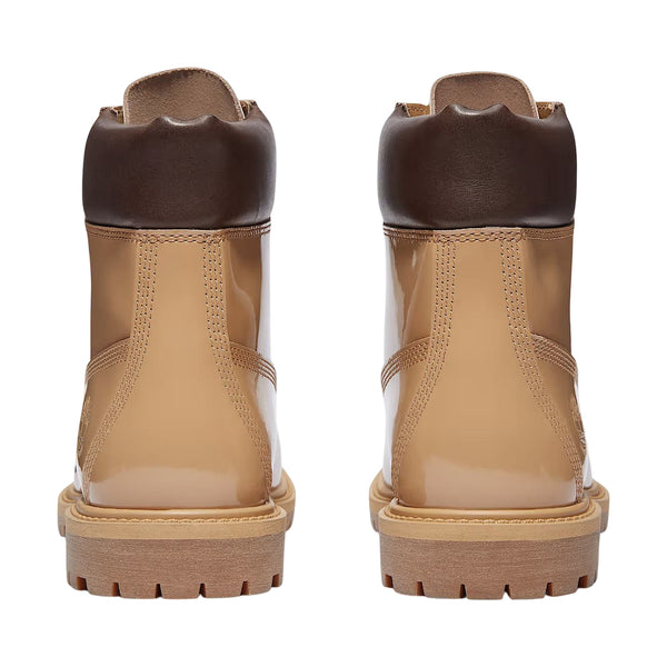Stivali Donna impermeabili 6-Inch Beige lucido retro