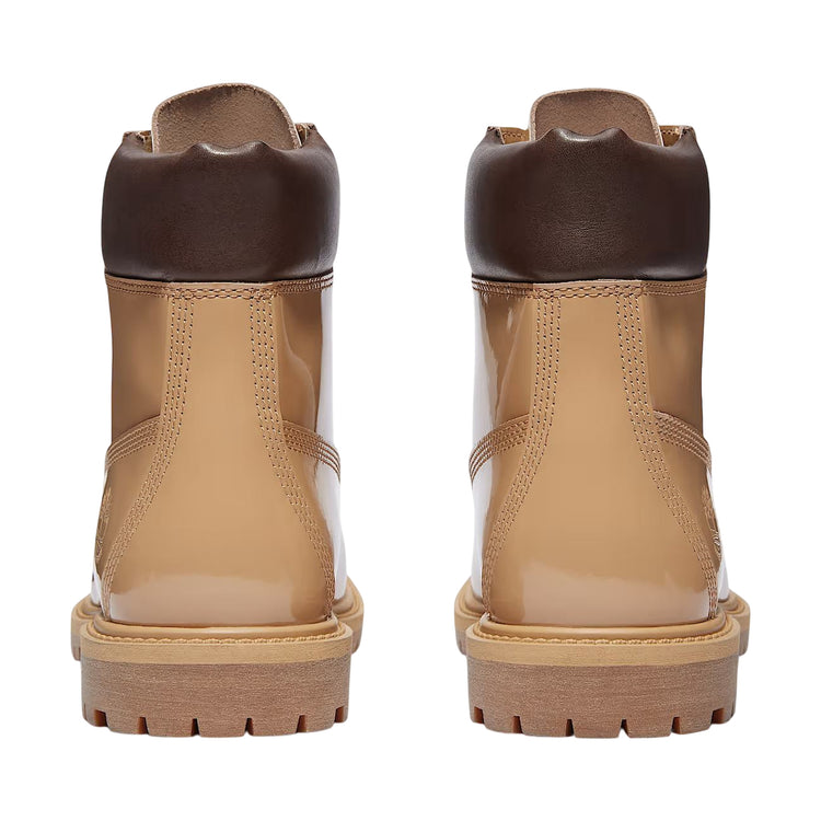Stivali Donna impermeabili 6-Inch Beige lucido retro