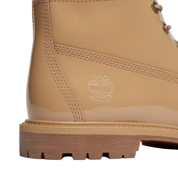 Stivali Donna impermeabili 6-Inch Beige lucido dettaglio