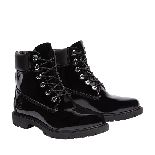 Stivali Donna impermeabili 6-Inch Nero lucido