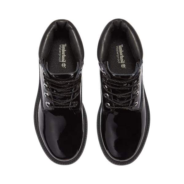 Stivali Donna impermeabili 6-Inch Nero lucido