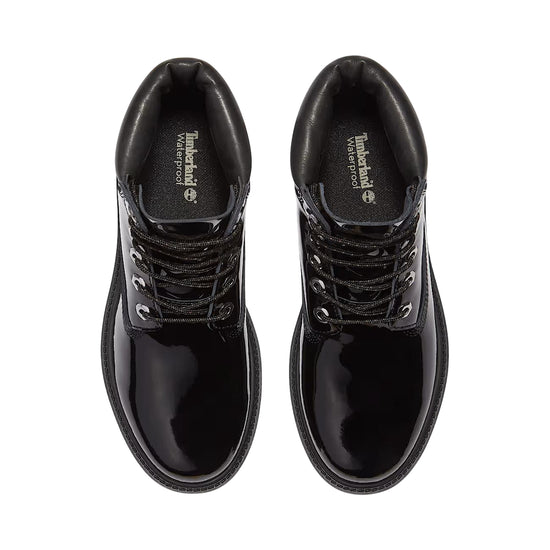 Stivali Donna impermeabili 6-Inch Nero lucido