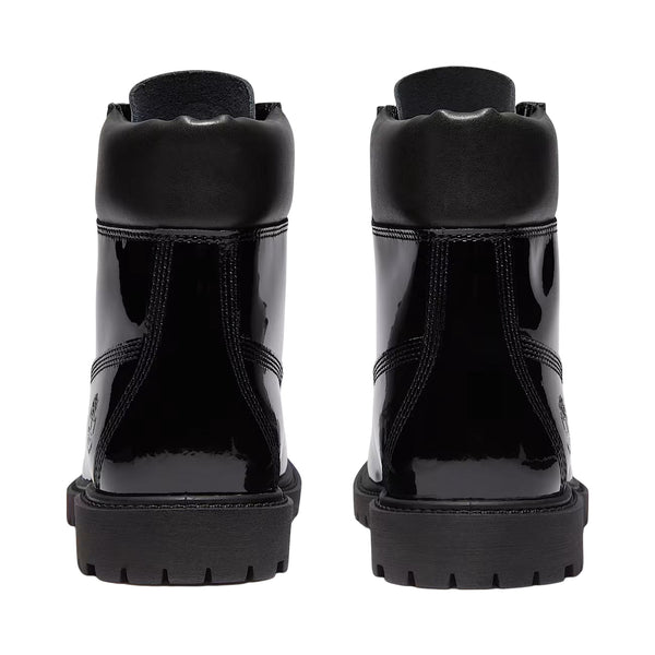 Stivali Donna impermeabili 6-Inch Nero lucido retro