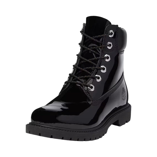 Stivali Donna impermeabili 6-Inch Nero lucido