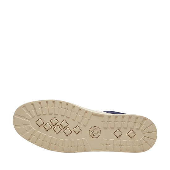 Sneaker da uomo di pelle blu scuro e bianco
