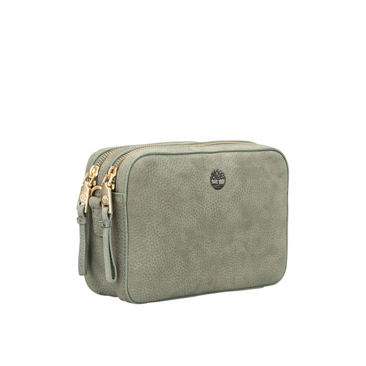 Borsa a tracolla Donna con doppi scomparti Verde