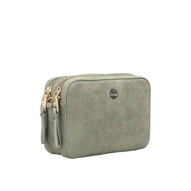 Borsa a tracolla Donna con doppi scomparti Verde