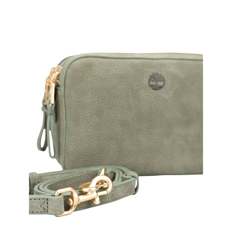 Borsa a tracolla Donna con doppi scomparti Verde