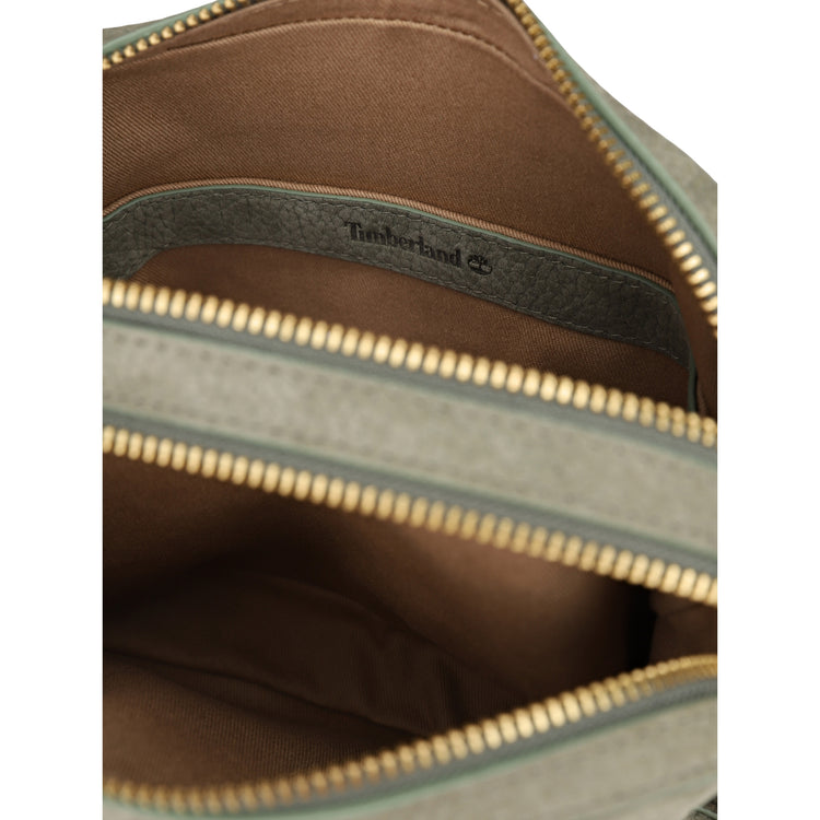 Borsa a tracolla Donna con doppi scomparti Verde interno